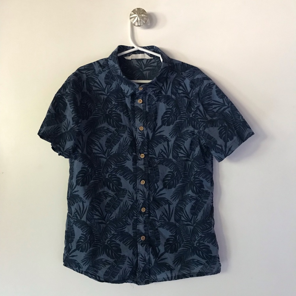 H &M BOYS & TOPS T-SHIRT TROPICAL PRINT SHORT SLEEVES TOP
